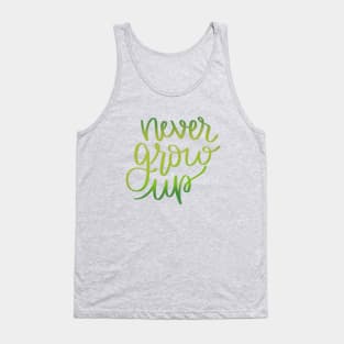 Never Grow Up Peter Pan Inspired Tank Top